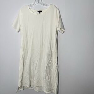 Eileen Fisher ivory summer dress size medium